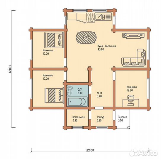 Домокомплект / Сруб дома / Деревянный дом