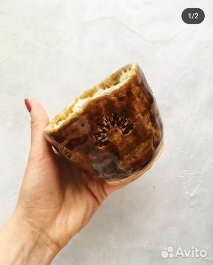 Чашка ваза стакан горшок керамика ручная работа