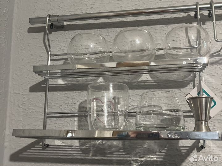 Рейлинг с комплектацией для посуды