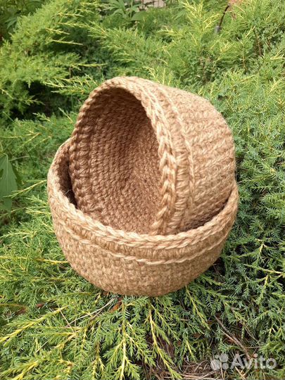 Корзинки из джута