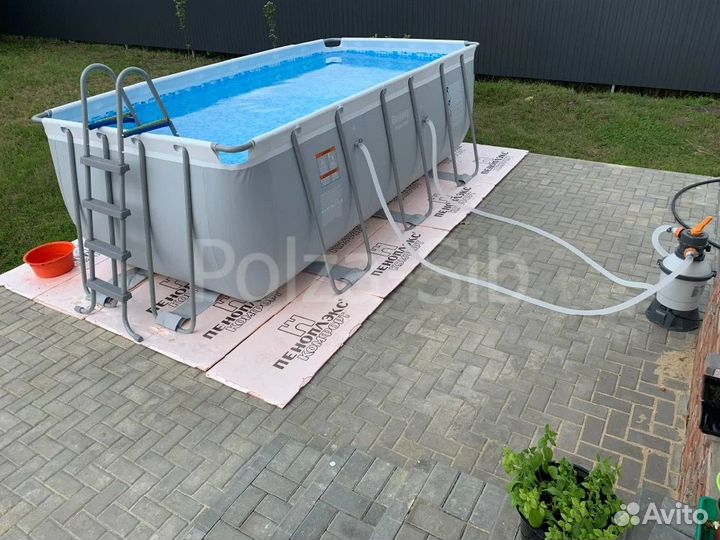 Каркасный бассейн 412х201х122 Песочный фильтр