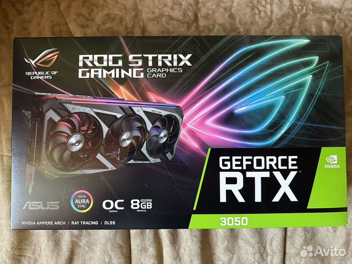 Видеокарта Asus ROG Strix GeForce RTX 3050 8GB
