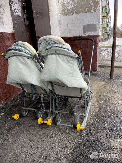 Детские санки для двойни