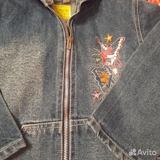 Джинсовая куртка для девочки 110