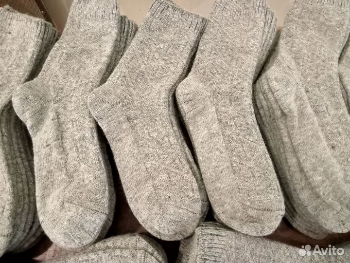 Носки вязаные шерстяные