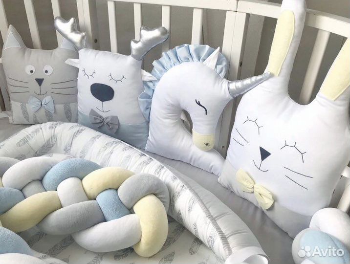 Подушки-бортики. Звери