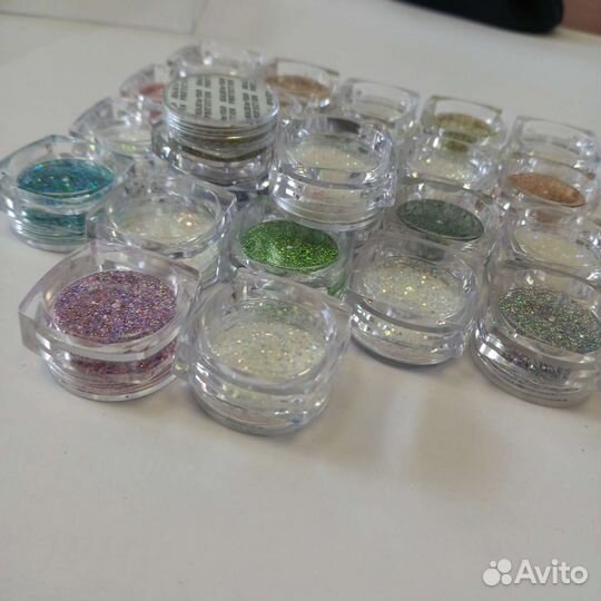 Блестки глиттеры для ногтей