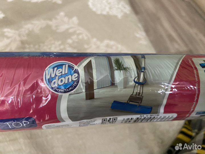 Моп губчатый для швабры с отжимом