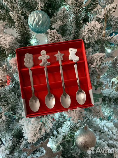 Новогодние чайные ложки на подарок