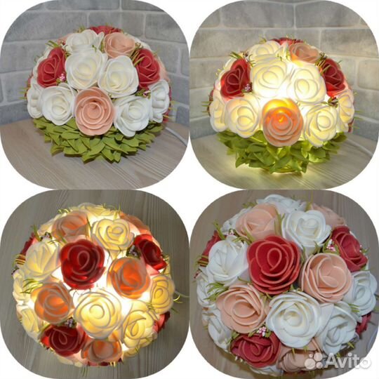 Светильник,ночник,изолон.Подарок маме,девушке