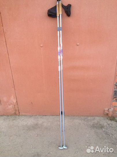 Лыжные палки алюминий 2мм,Madshus 1,50см