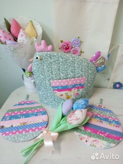 Кухонный набор грелка на чайник+прихватки