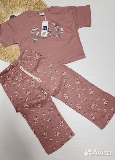 Костюм для девочки gap летний 98-128