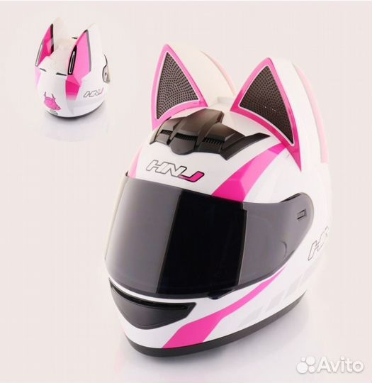 Мотошлем розовый новый