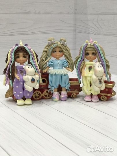 Кружки с декором из полимерной глины