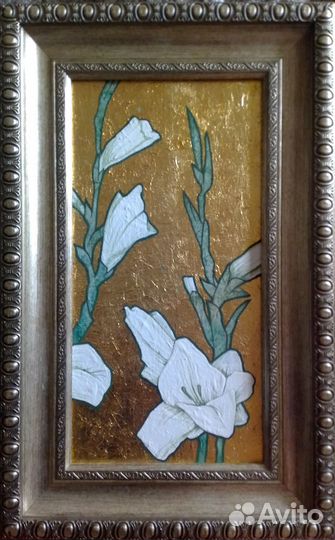 Картина маслом на холсте цветы