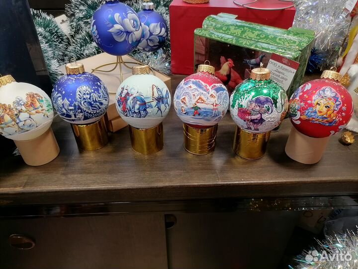 Шары новогодние стеклянные