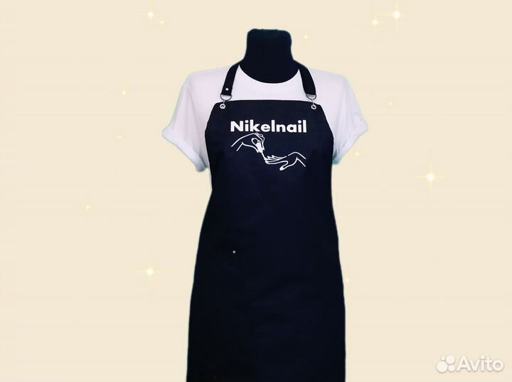 Фартук для мастера маникюра с логотипом