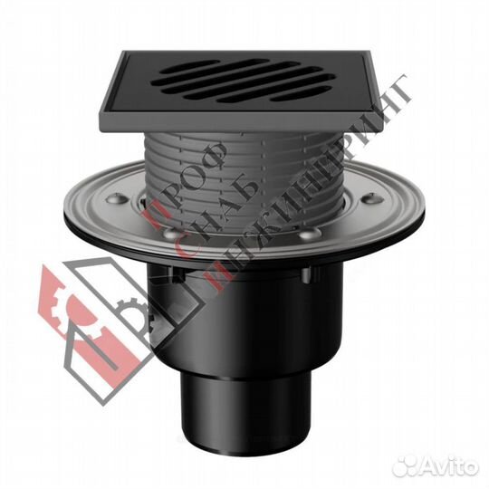 Трап регулируемый с гидрозатвором Дн 50/75/110 с ч