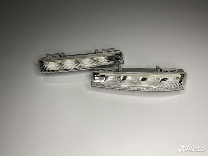 Диодные противотуманки Mercedes w204 рест w212 дор