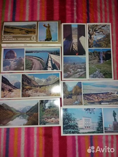 Наборы Открыток Города(Ленинград, Пушкин, Ярославл