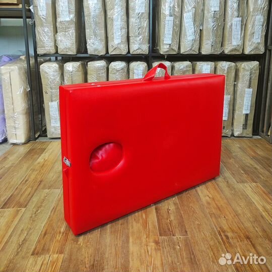 Массажный стол красный