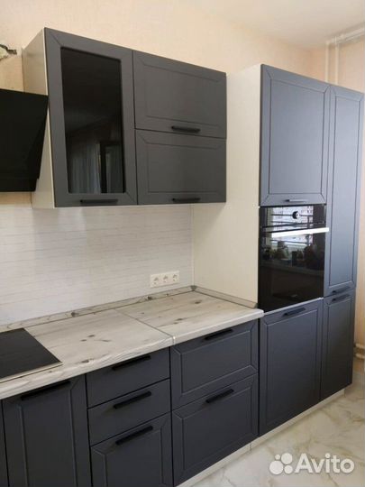 Кухня серая модульная новая