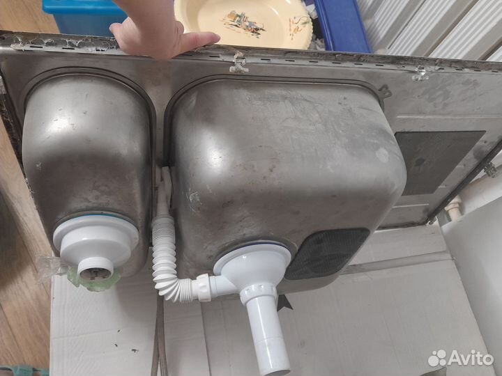 Мойка левая с крылом 2 икеа 500*900