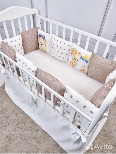 Бортики в кроватку для новорожденного