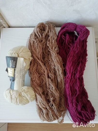 Пряжа нитки для вязания СССР шерсть