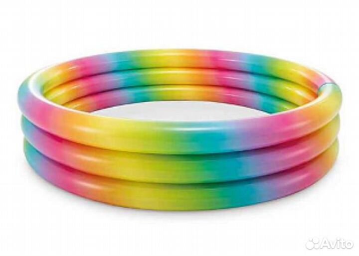 Детский надувной бассейн Радуга новый