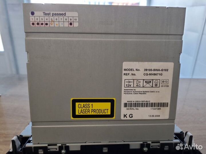 Магнитола Honda Cr-V djip 2007 2008 2009 2010 2011