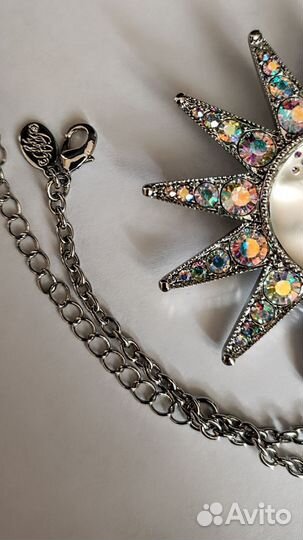Брошь кулон с цепочкой Kirks Folly оригинал
