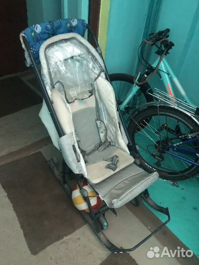 Детские санки с колесами