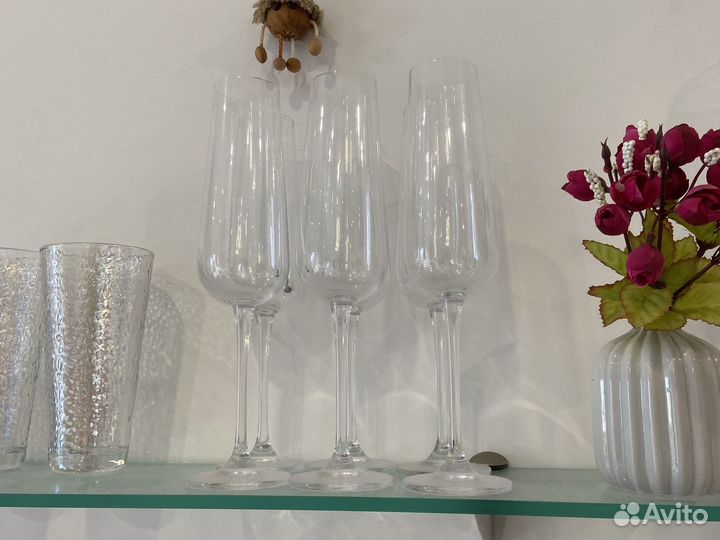 Фужеры бокалы богемия