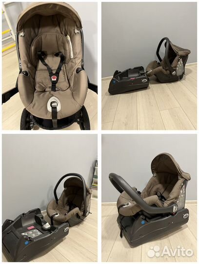 Коляска cam dinamico up 3в1 + база автолюльки