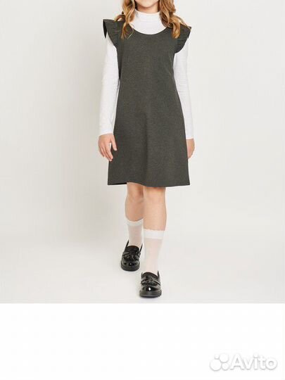 Платье школьное серое 134