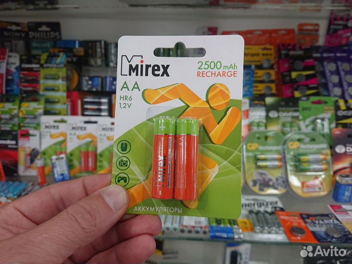 Аккумулятор R6 (аа) 2500ма/ч.(Аккум.батарейка)