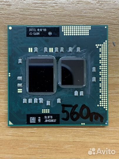 Процессор для ноутбука i5-560m 2.67-3.2GHz