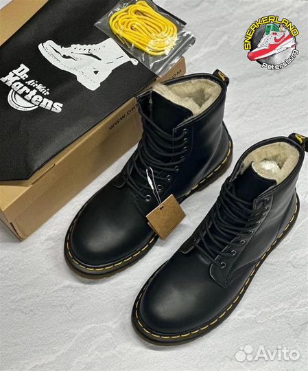 Ботинки Dr martens 1460 зимние с мехом