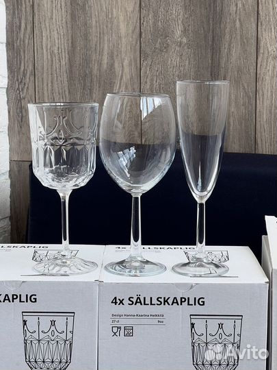 IKEA бокалы наборы