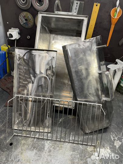 Коптильня горячего копчения из нержавейки