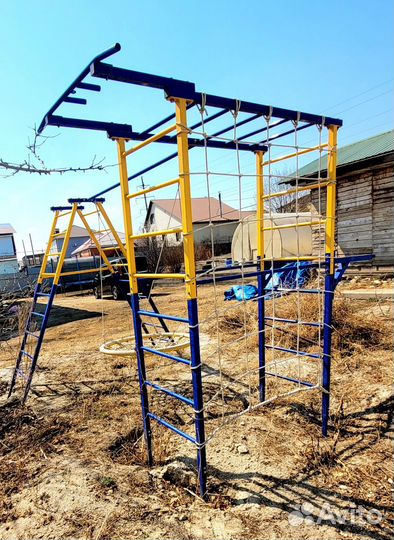 Уличный sport комплекс, тренажер, качели гнездо