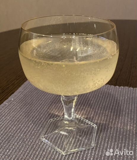 Фужеры для шампанского, креманки 6 шт цветные СССР