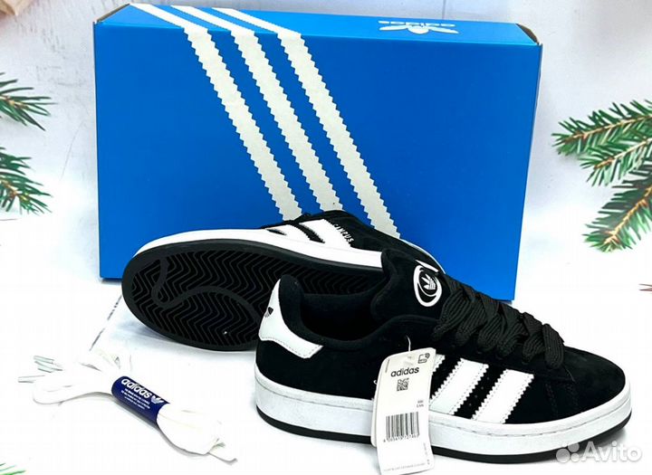 Кроссовки Adidas Campus 00s Black Люкс