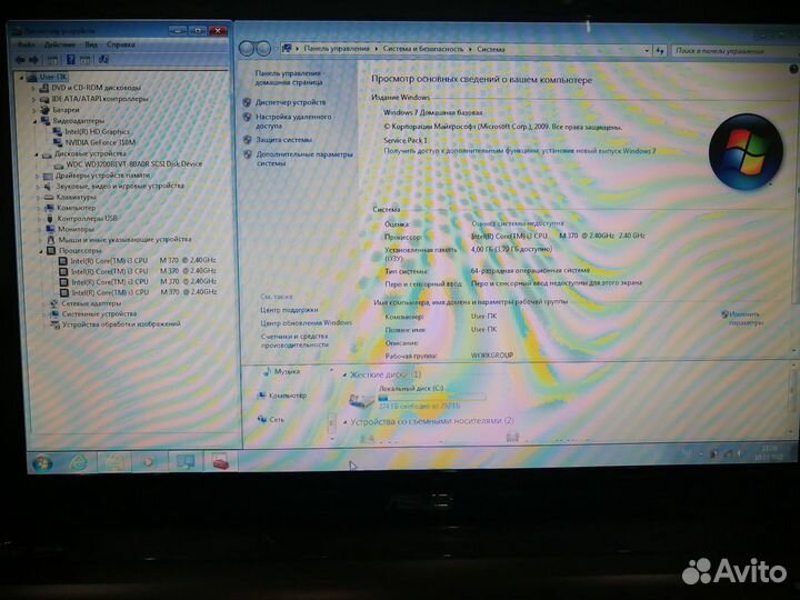 Ноутбук Asus K52JC Intel i3