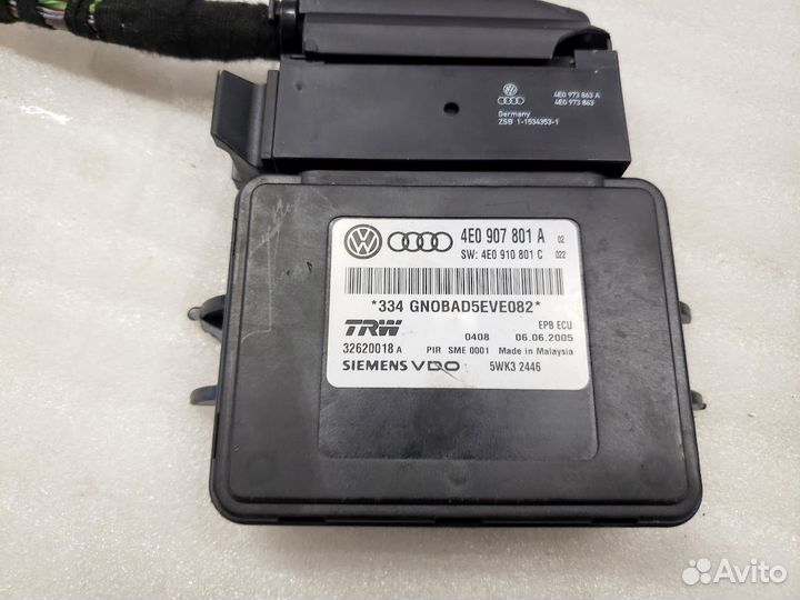 Блок стояночным тормозом Audi A8 D3 4e0907801A