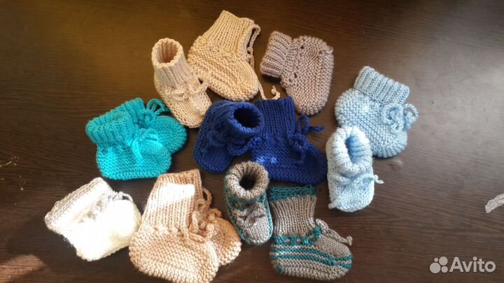 Пинетки, носочки новые вязаные