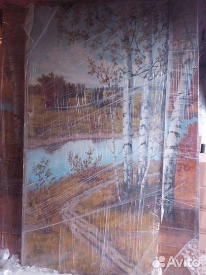 Картина маслом 1,1 на 2,2 метра. Пейзаж