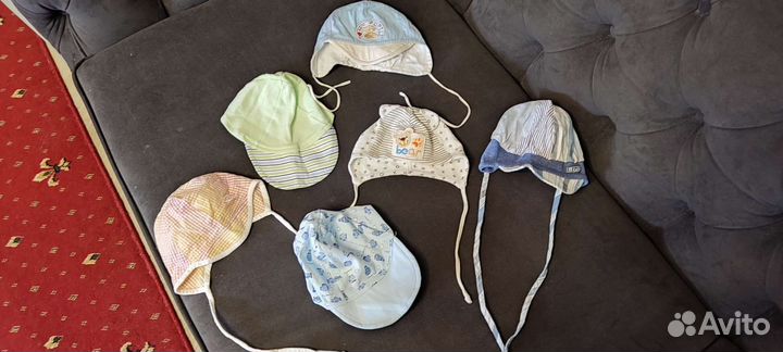 Пакет Летних шапочек на новорождённого